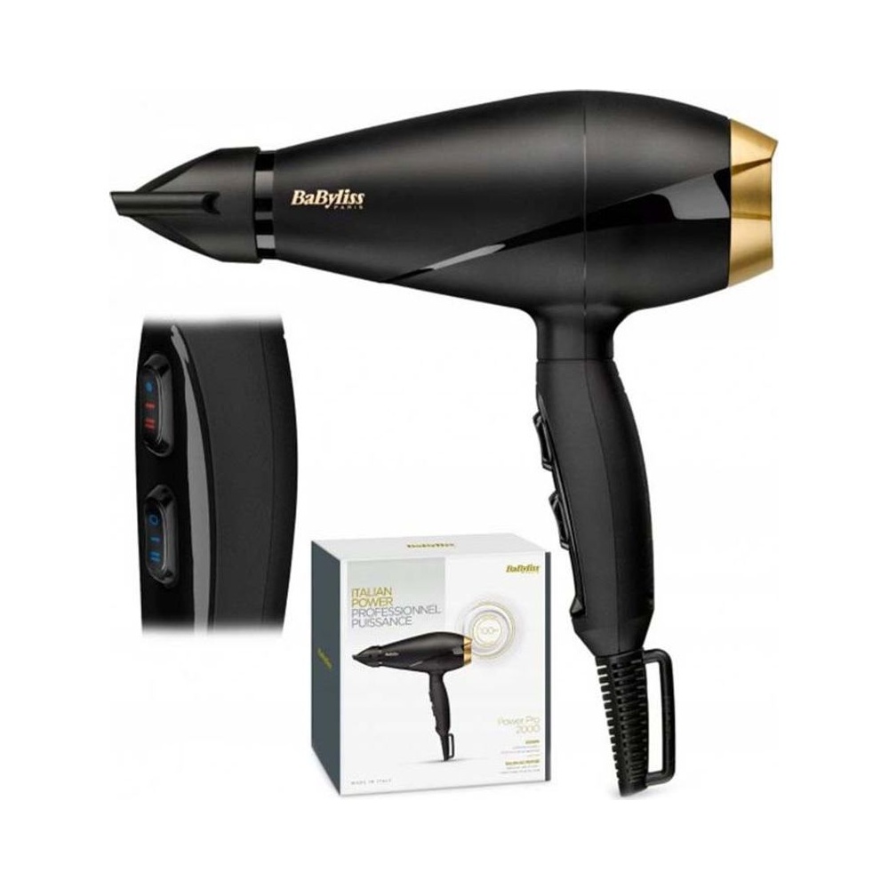Sèche Cheveux Power PRO 2000 Wats Noir/or Babyliss