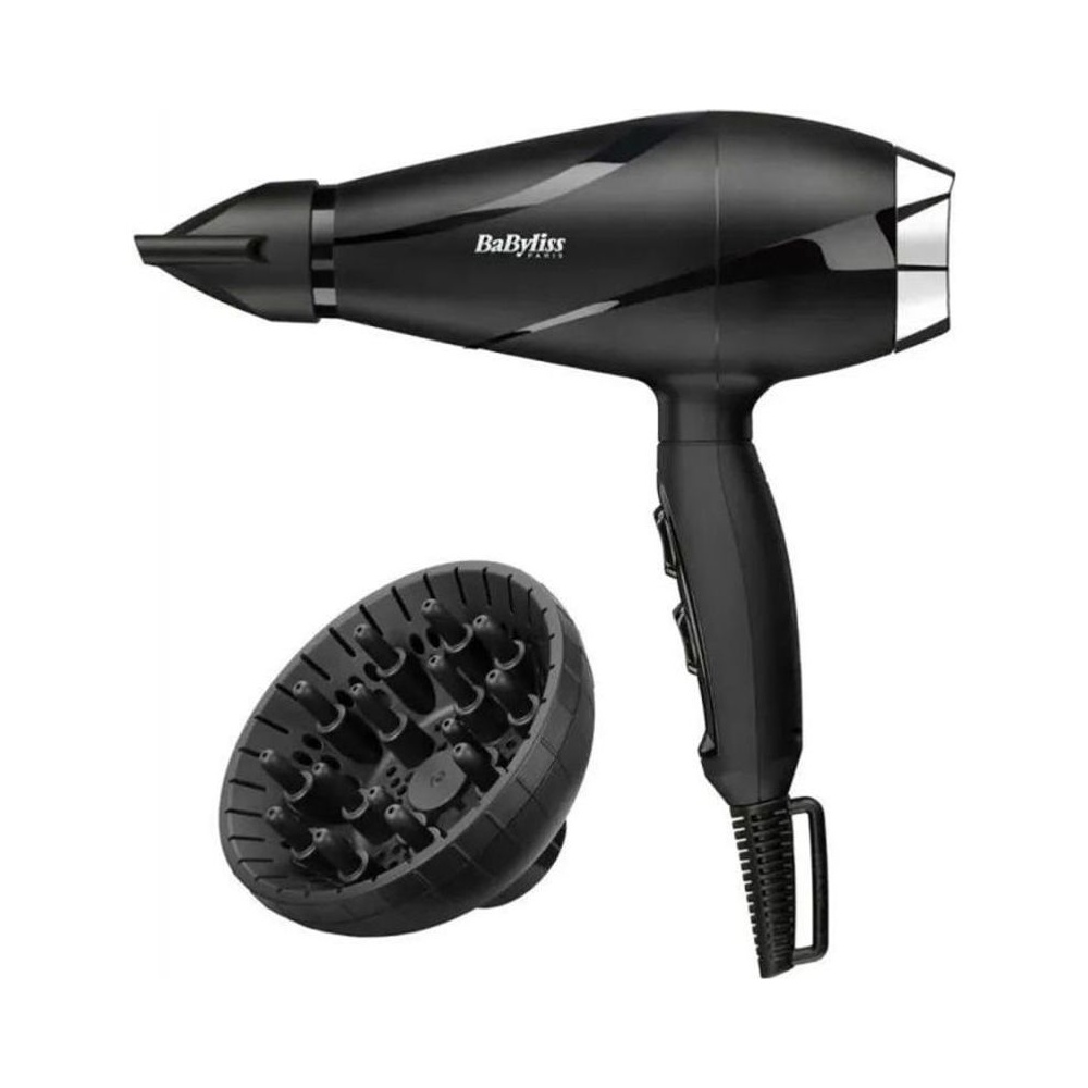 Sèche Cheveux Shine PRO 2200 W Noir/argent + Diffuseur Babyliss