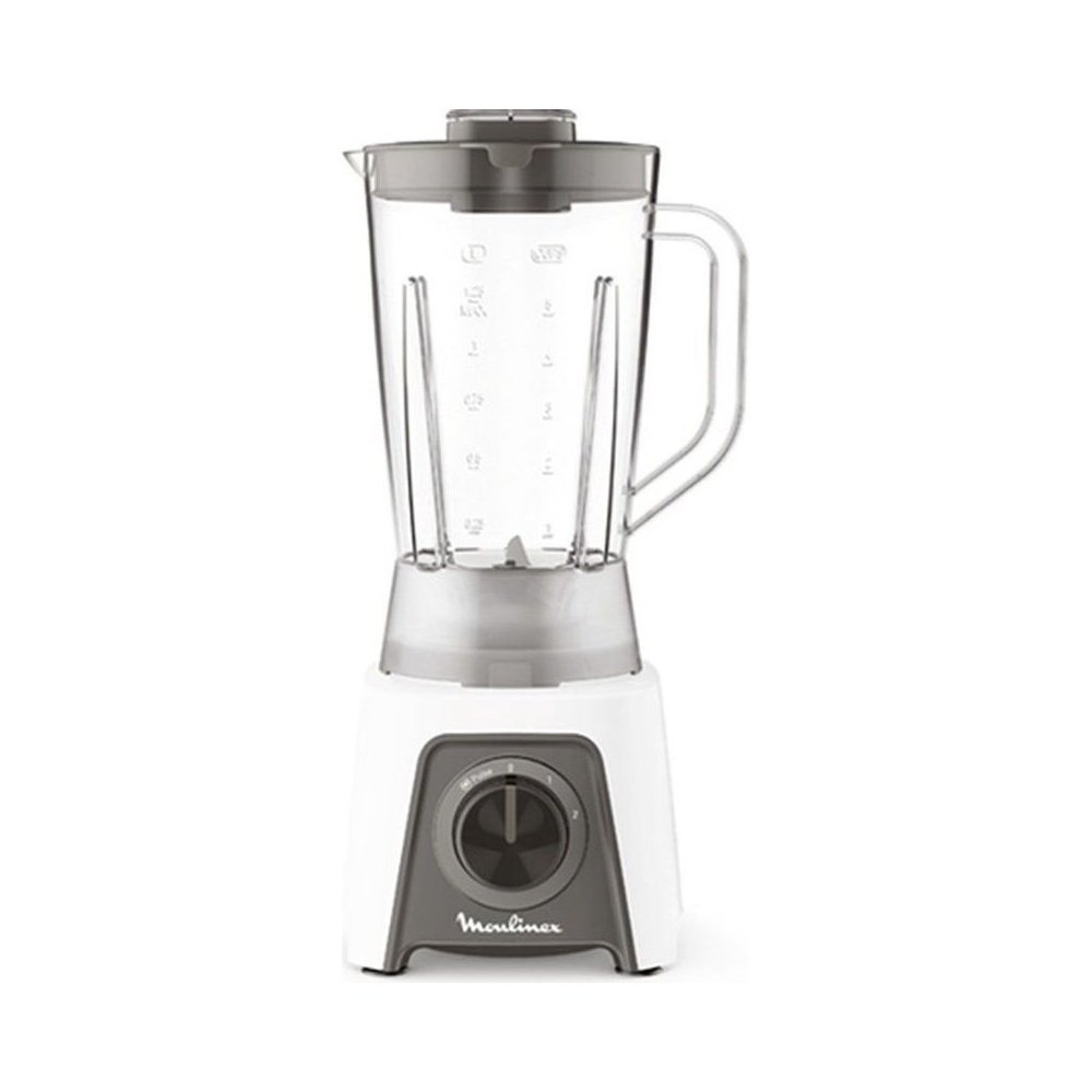 Blender Blendeo 450 W Bol 1,50 L 2 Vitesses + 2 Accessoires Blanc Moulinex