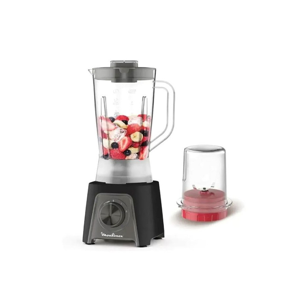 Blender 450 W Bol 1,50 L 2 Vitesses + 1 Accessoire Noir Moulinex