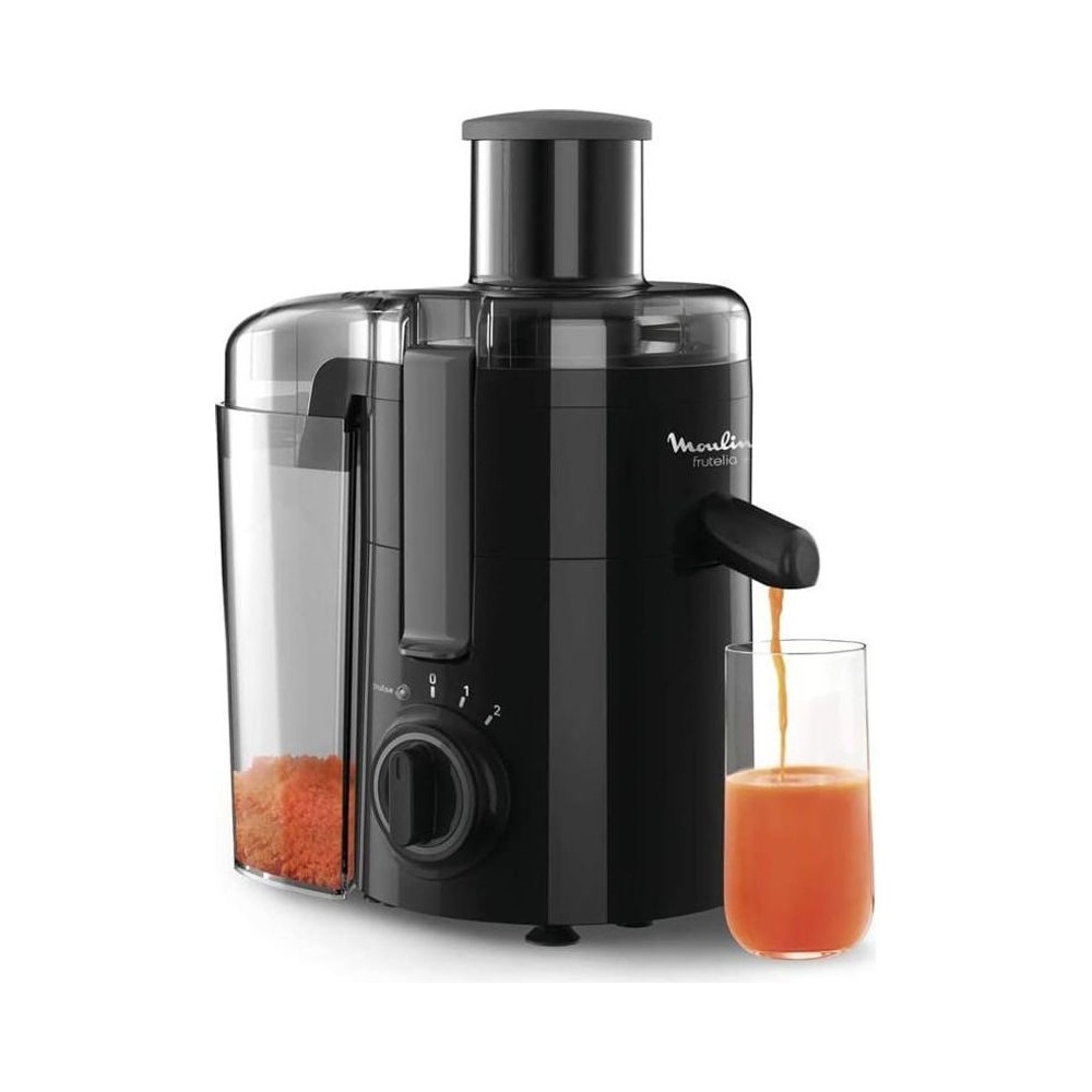 Presse-agrumes Centrifugeuse Frutelia Plus 350 W 950 Ml Noir 2 Vitesses + Pulse Moulinex