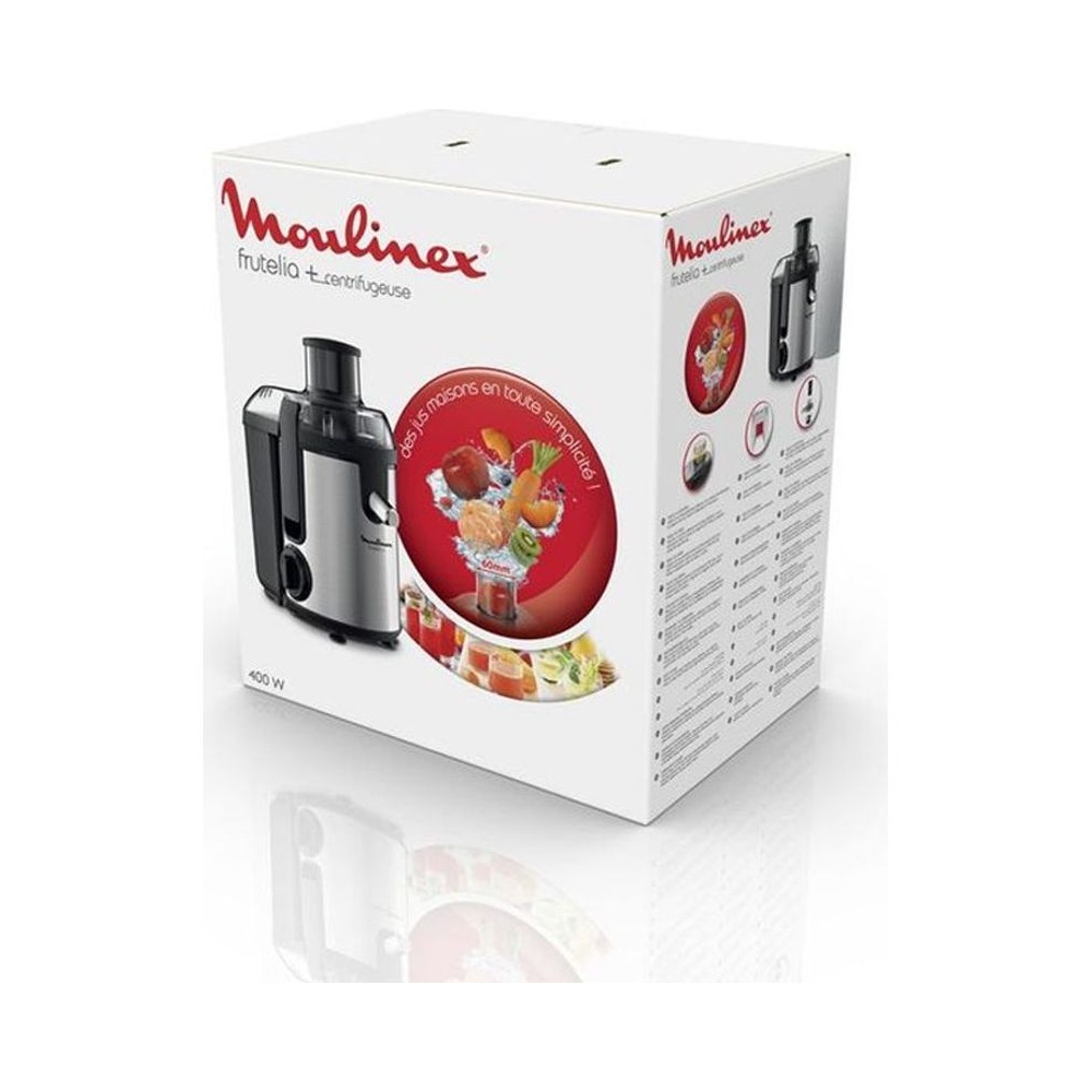 Presse-agrumes Centrifugeuse Frutelia Plus 400 W 950 Ml Inox 2 Vitesses + Pulse Moulinex