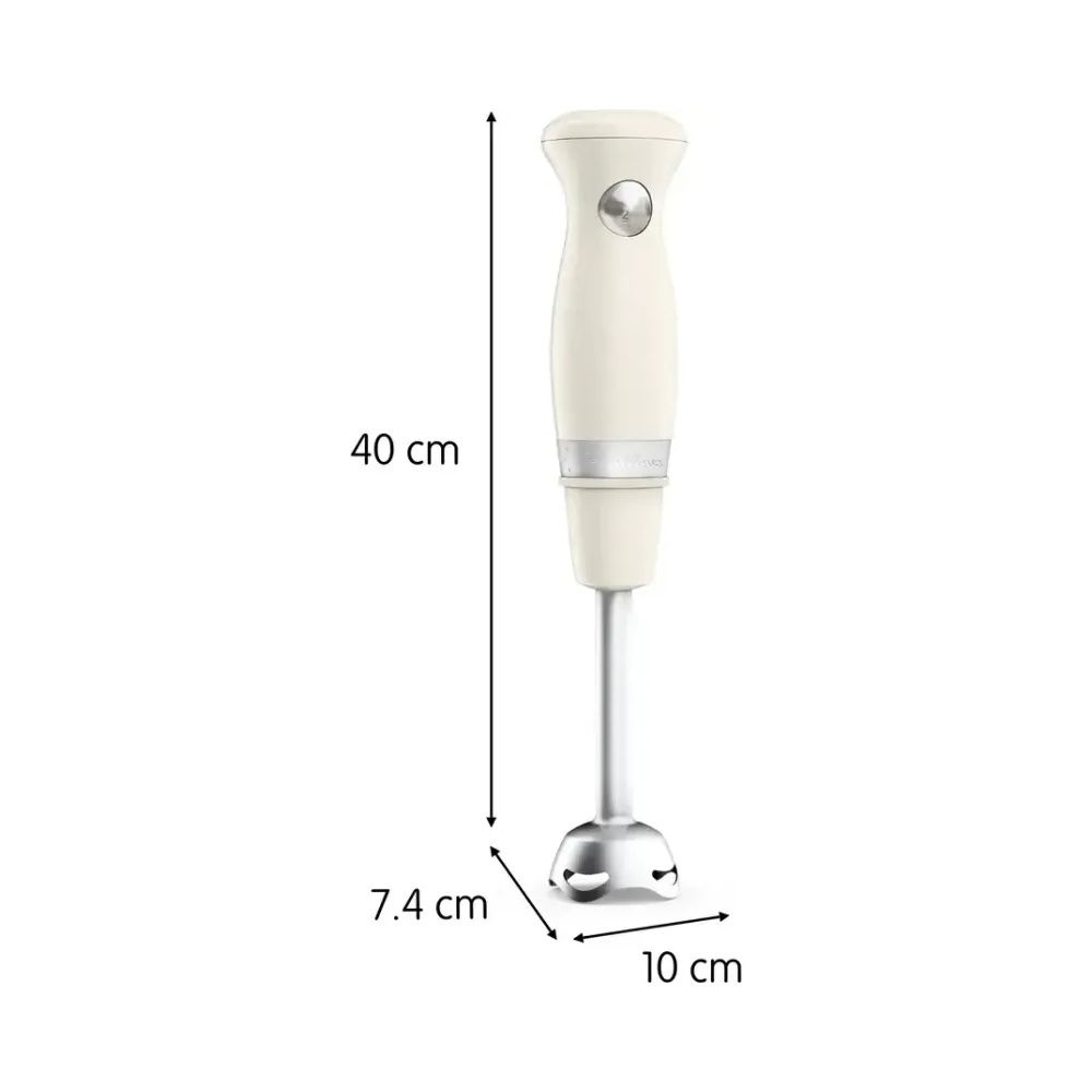 Blender Mixeur Plongeant 450 W Pied Inox Ivoire Soleil + Bol 0,8 L Moulinex
