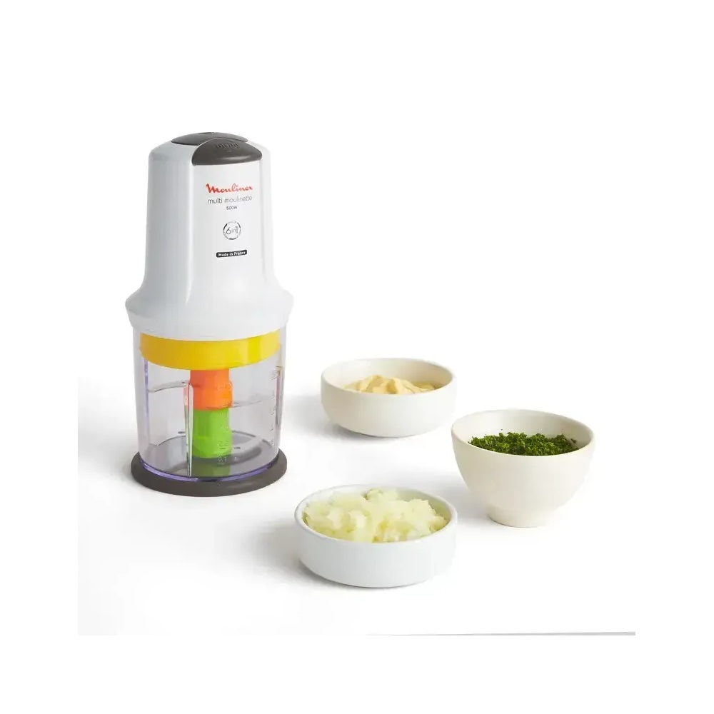 Hachoir Multimoulinette 500 W (6 en 1) 300 Gr Blanche Moulinex