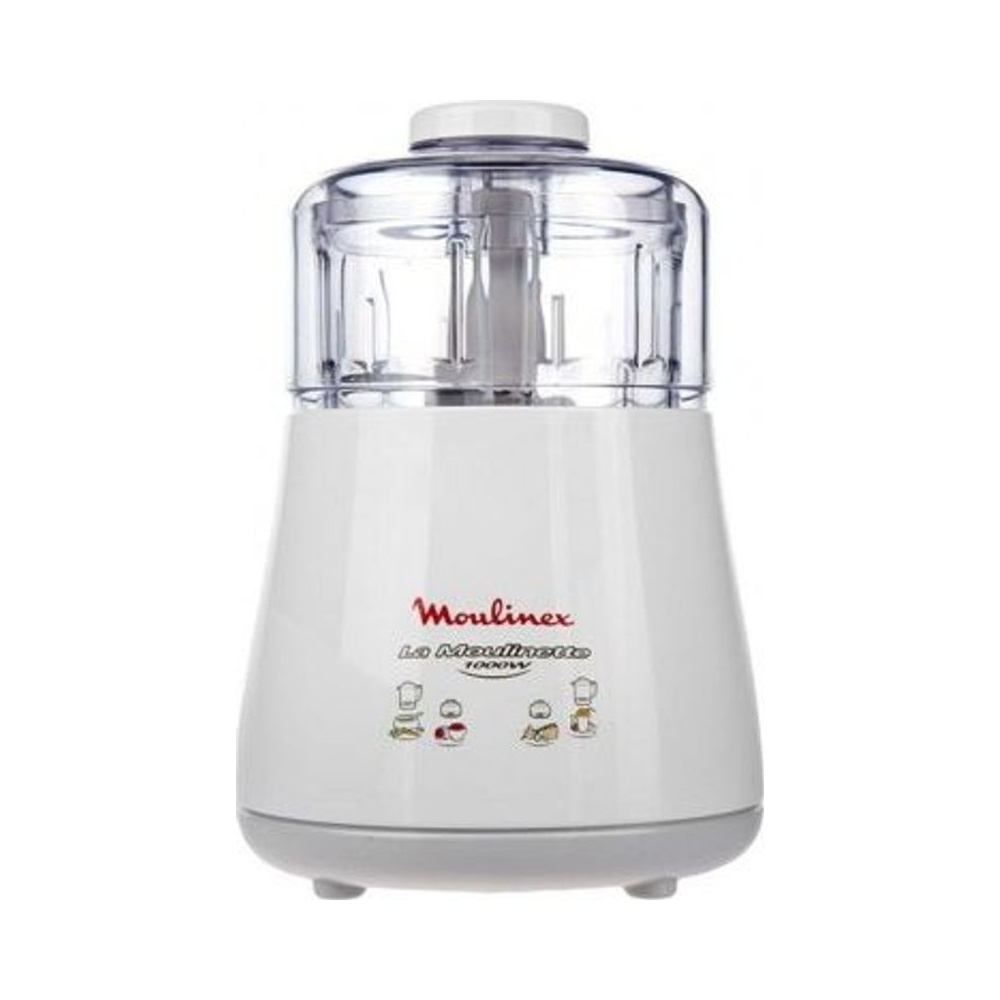 Hachoir Moulinette 1000 W 330 Gr Blanche + Bol 1,5 L Moulinex