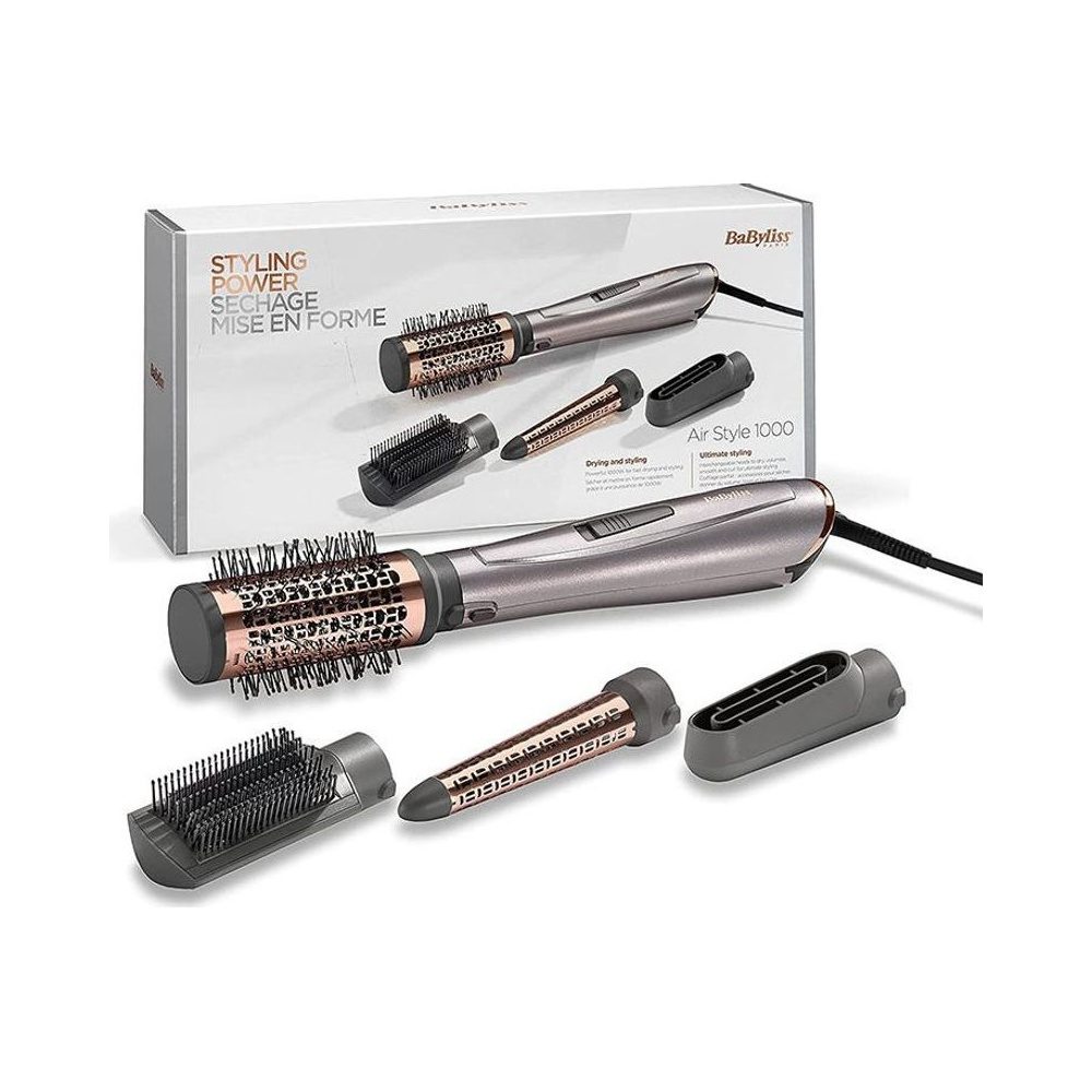 Brosse Soufflante Smooth Airstyler 1000 W Gris 4 Accessoires Babyliss