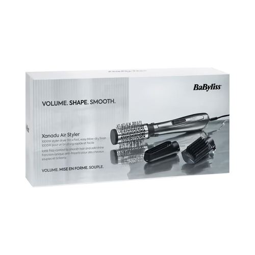 Brosse Soufflante Rotative Xanadu Multi-styles 1000 W Gris 3 Accessoires Babyliss