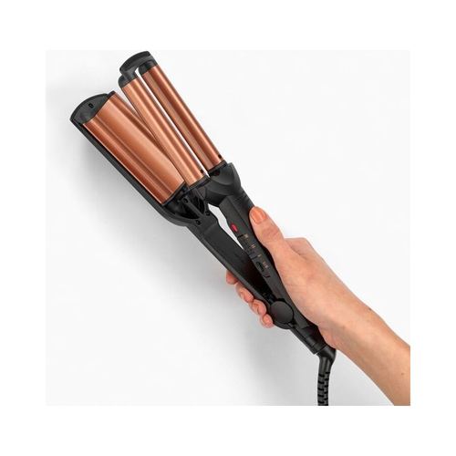 Boucleur Ondulation Large Deep Waves Noir & Rose Gold 3 Temps Babyliss