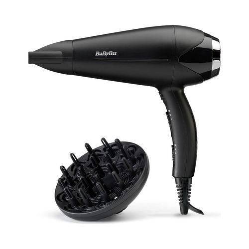 Sèche Cheveux Turbo Smooth 2200 W Ionic Noir/argente + Diffuseur Babyliss