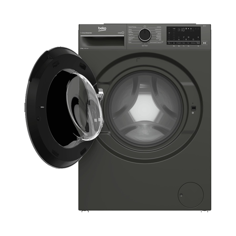 Lave-linge Beko 10,5 kg Vapeur Inverter Gris Foncé