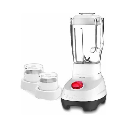 Super Blender 700 W Bol 1,75 L Blanc 2 Vitesses + Pulse + 2 Accesoires Moulinex