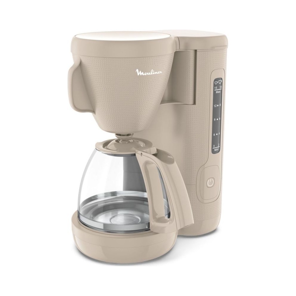 Cafetiere Morning 15 Tasses 1,25 L 1000 W Gris Chaud Moulinex