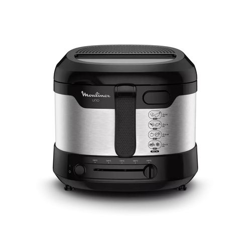 Friteuse Uno 1.8 L 1470 W Noire & Acier Inoxydable Moulinex