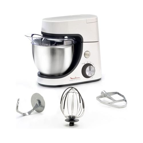 Robot Kitchen Machine 4.6 L 1100 W 5 Vitesses + Pulse Blanc Masterchef Gourmet Moulinex