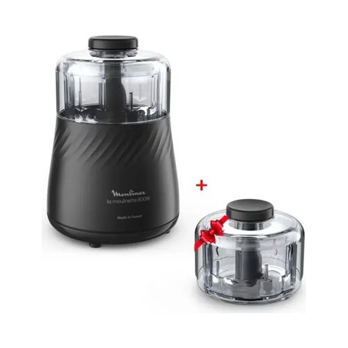 Hachoir Moulinette 1000 W 330 Gr Noire + Bol 0,3 L Gratuit Moulinex