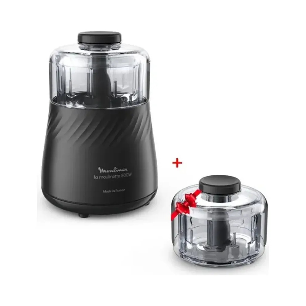 Hachoir Moulinette 1000 W 330 Gr Noire + Bol 0,3 L Gratuit Moulinex