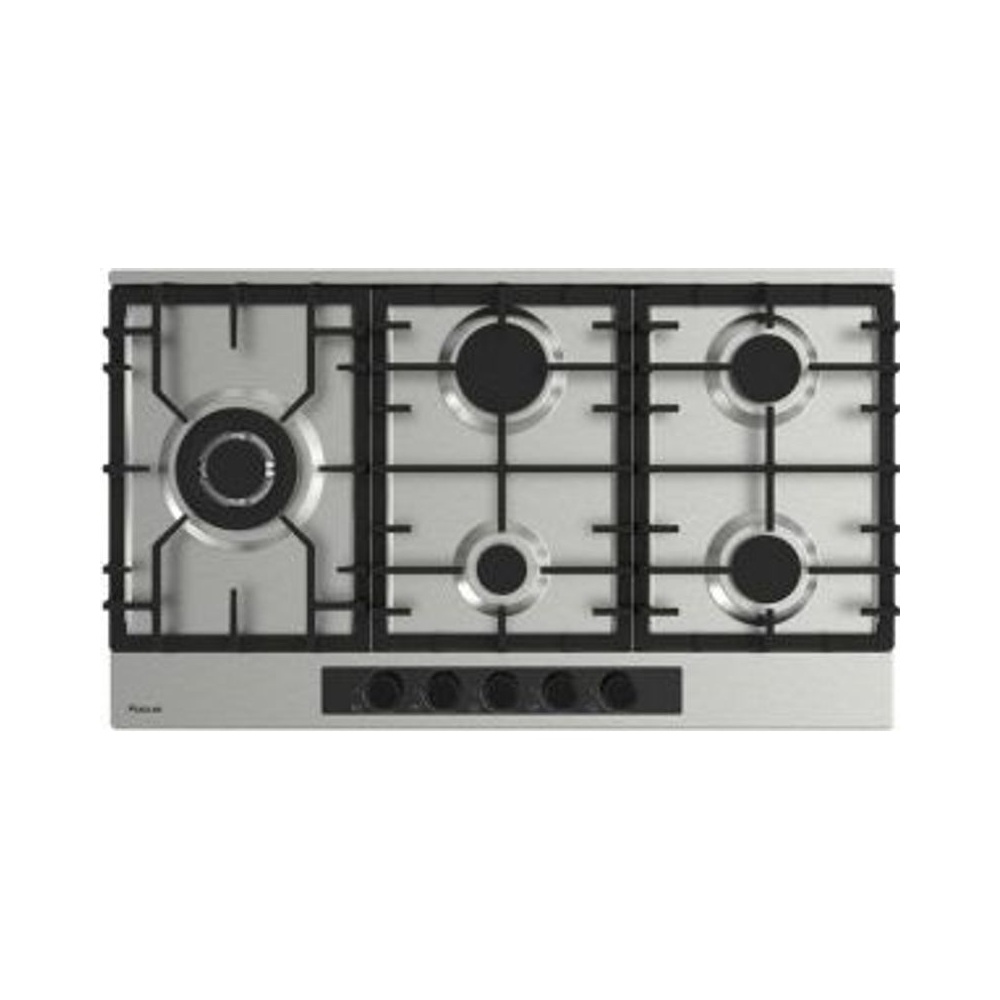 Plaque 90 cm 5 Feux Inox Focus