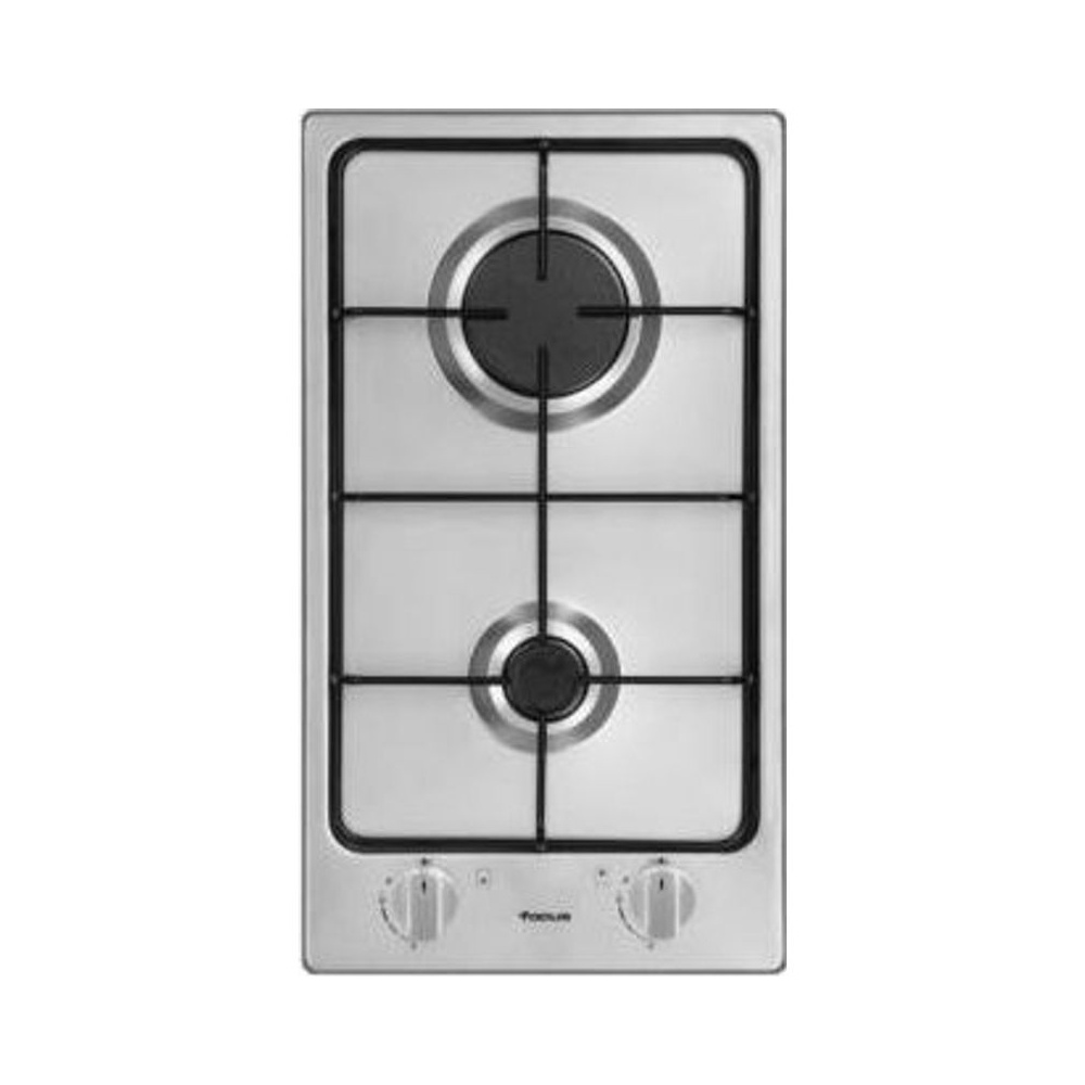 Plaque 30 cm 2 Feux Sécurité Thermocouple Inox Focus