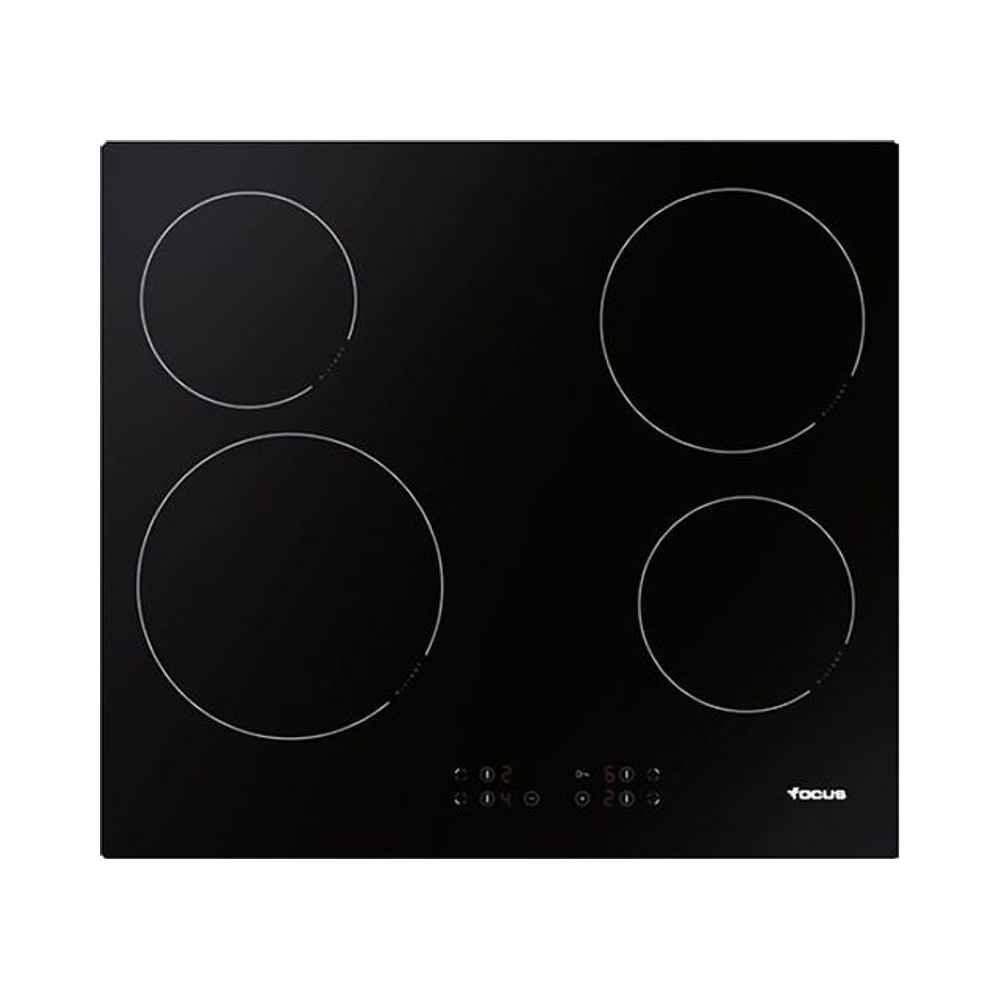 Plaque Vitro Céramique 60 cm Noir Focus