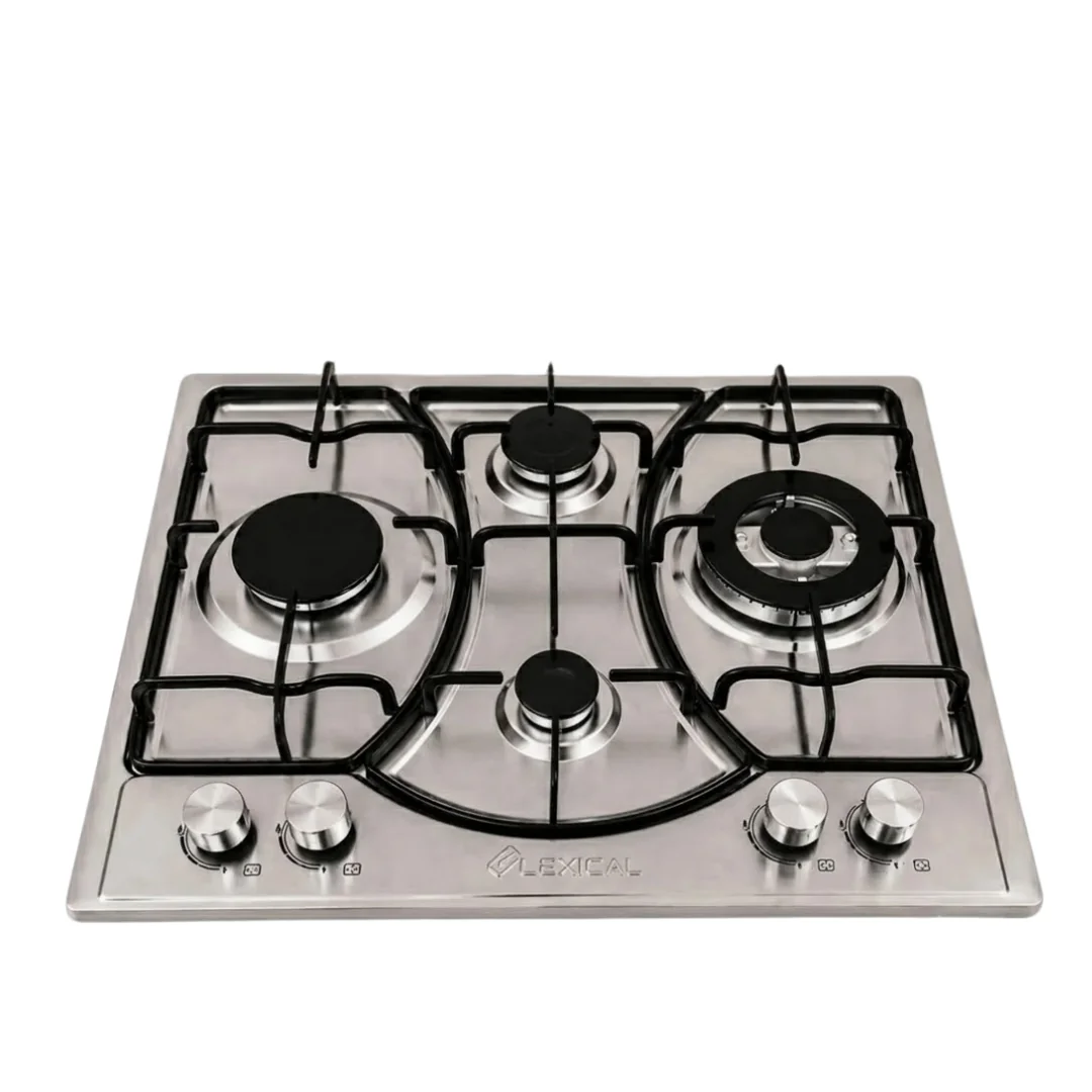 Plaque de Cuisson à Gaz Lexical 4 Feux Inox Émaillée