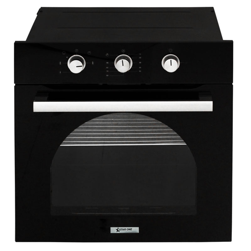 Four Encastrable Star One A6-SF2 60 cm Chaleur Tournante Noir & Inox