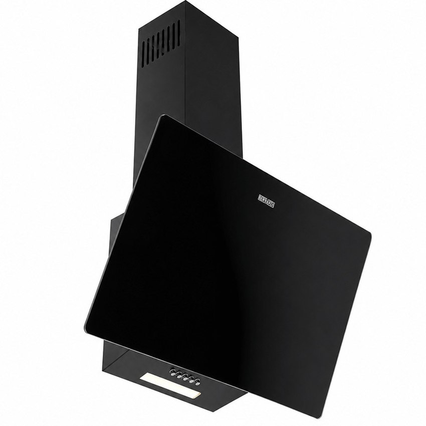 Hotte Décorative Infinity AGW5016-60B 60 cm Verre Noir, 3 Vitesses